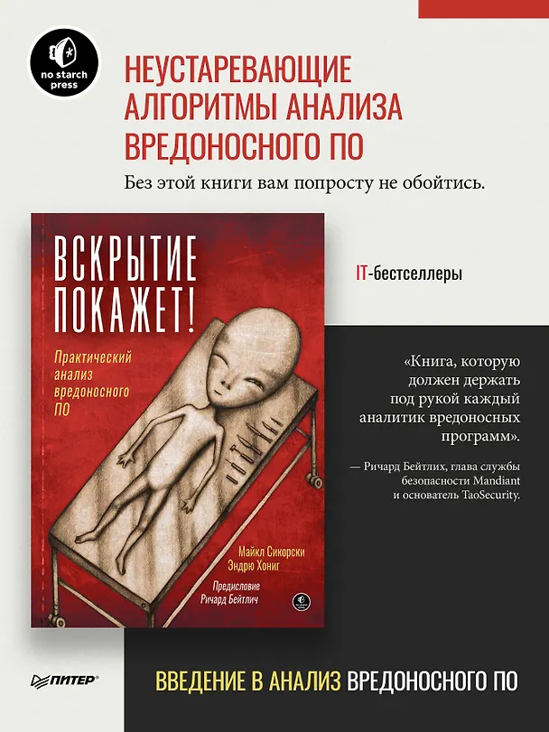 Книга Вскрытие покажет! Практический анализ вредоносного ПО (Майкл Сикорски, Эндрю Хониг) — 3