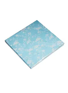 Салфетки для декупажа двухслойные 33*33 Белые розочки на голубом