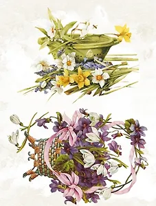 Декупажная карта Цветы для влюбленных А4 (DK3012)