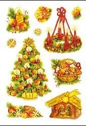 HERMA Наклейки DÉCOR Новый год Елка и свечи