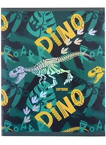 Тетрадь в клетку Listoff, "Динозавры", 48 листов, в ассортименте