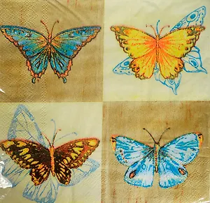 Набор для творчества Салфетки д/декупажа 33*33см 20шт 3-х слойные Бабочки (AY-1694)