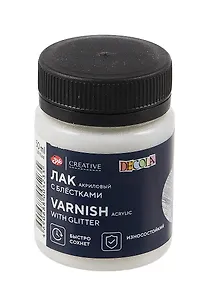 Лак акриловый 50мл "Декола" с блестками, ЗХК