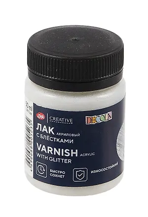 Лак акриловый 50мл "Декола" с блестками, ЗХК 3100376