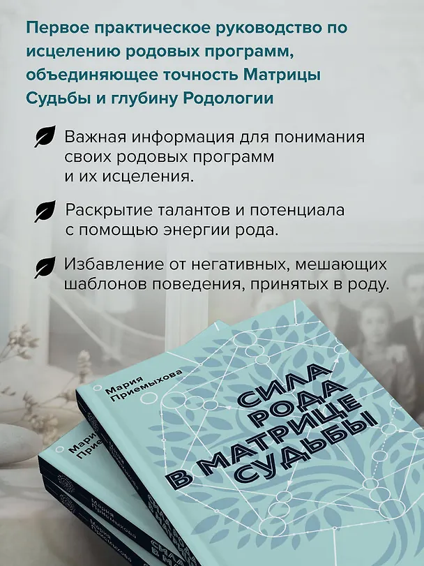 Книга Сила Рода в Матрице судьбы. Как родовые связи влияют на нашу жизнь. Детальный разбор (Мария Приемыхова) — 6