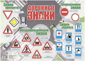 Тематический плакат "Дорожные знаки" (Формат А2)