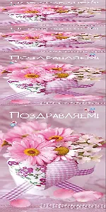 Открытка серии 3D карман для денег Поздравляем! [3D221-0012]