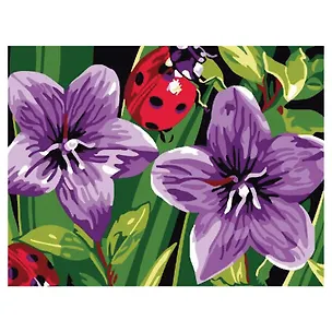 Картина по номерам 15х20 см, "Божья коровка" 3040792