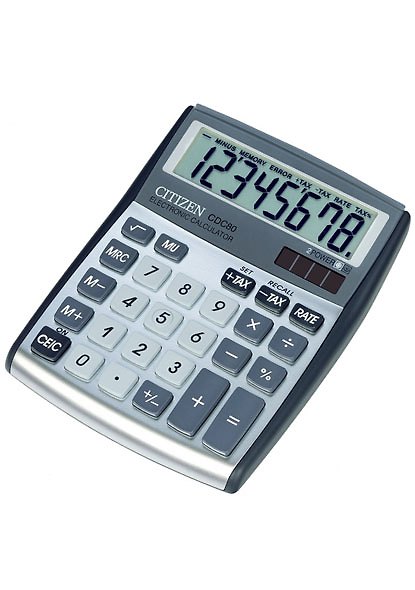 Калькулятор 8-разрядный настольный, CDC-80WB, Citizen 209426 — 1