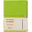 Записная книжка А6 100л лин. "LITE BOOK. Салатовый" иск.кожа, интегр.переплет, скругл.углы, ляссе, поперечн.резинка, инд.уп. — 2878213 — 1