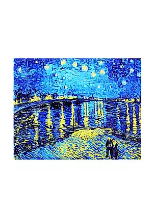 Холст с красками по номерам Ван Гог Звездная ночь над Роной (Х-6539) (30х40см) (20цв) (Рыжий Кот) (3+) (коробка) — 2837980 — 1