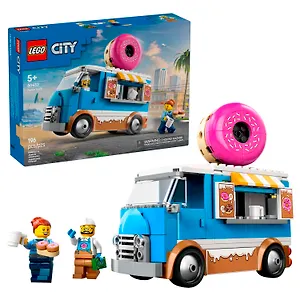 60452 Конструктор детский LEGO City Фургон с пончиками, 196 деталей, возраст 5+