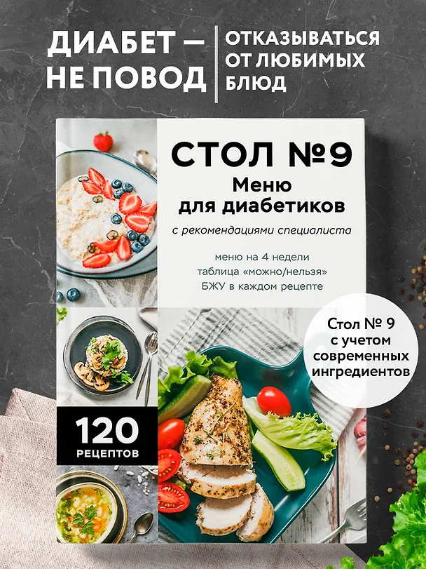 Книга Стол №9. Меню для диабетиков с рекомендациями специалиста () — 6
