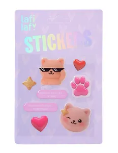 3D стикеры Красота требует мурчаний (8шт)