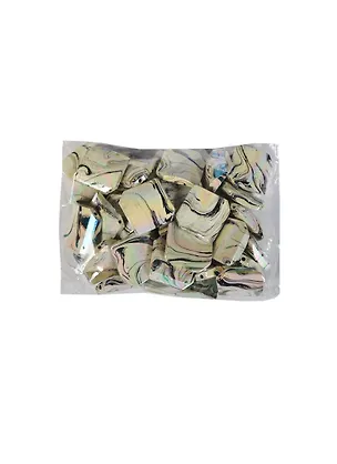 Бусы пластик с гологр. эффект. Квадрат 22 (серый) (00000006155) (100г) (упаковка) 2422967