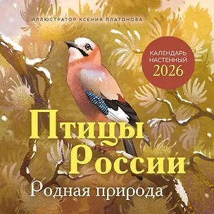 Птицы России. Родная природа. Календарь настенный на 2026 год (300х300 мм) 3115523