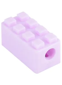 Точилка 1отв. "Лего" контейнер, пастельн.ассорти