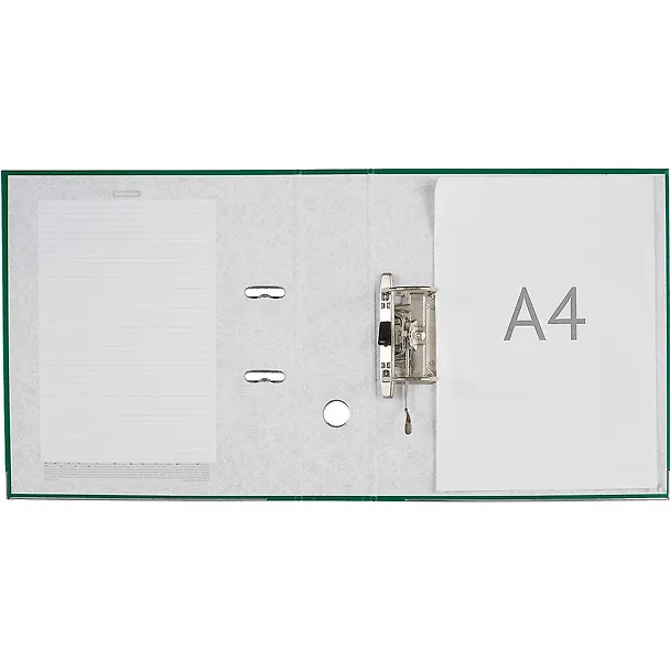 Папка архивная 70мм А4 "Standard" арочн.механизм, зеленый 259041 — 4
