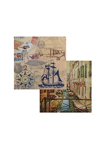 Набор салфеток для Декупажа Путешествие по Венеции (211312/SDL980000) (2шт) (упаковка)