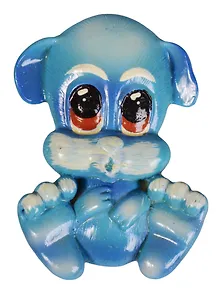 Керамический магнит Голубой щенок M-088