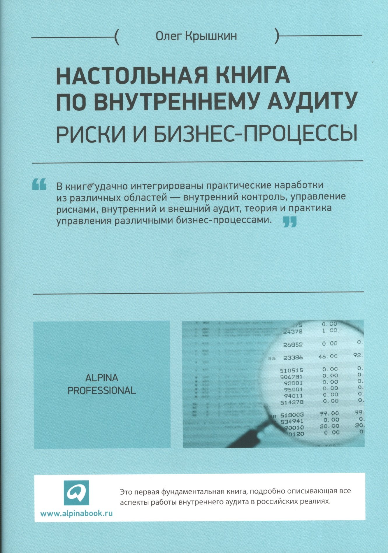 

Настольная книга по внутреннему аудиту: Риски и бизнес-процессы