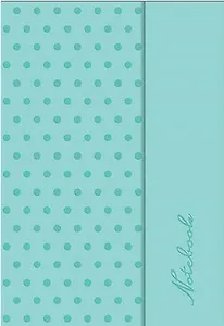 Записная книжка, Феникс+, А6 (102*148мм) 120л. Notebook Фактура горох, твердая обложка, на магнитном замке