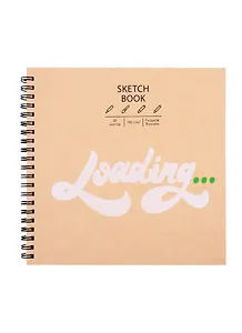 Скетчбук 190*190 30л "DRAFT and CRAFT. Дизайн 11", 180г/м2, обложка крафт картон, евроспираль
