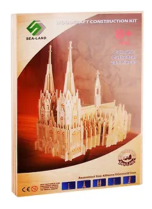 P250 Кельнский собор (сбор. дер. модель) (42х19,3х32,1см) (Строения) (упаковка) (8+) (Чудо-Дерево) (6шт в кор)