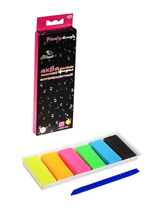 Пластилин 06цв 42гр "Акваформ" флюор, плавающий, Гамма 220124