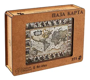Пазл "Фигурный Историческая карта мира", 271 деталь