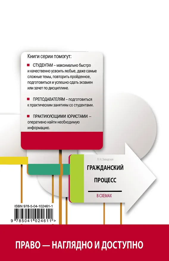 Книга Гражданский процесс в схемах с комментариями. 5-е издание. Переработанное и дополненное (Людмила Завадская) — 2