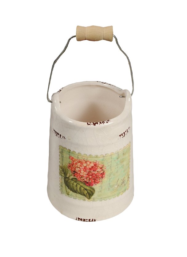 Ваза Ведро Винтаж керамика (10х10х12) (7879038) 2537002 — 1