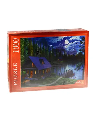 Пазл РЫЖИЙ КОТ 1000 эл. 68,5*48,5см. Озеро в лунном свете 2548305
