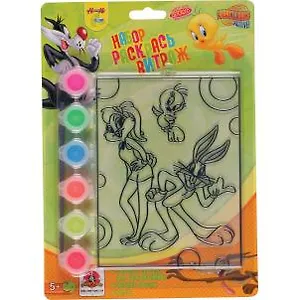 Набор Раскрась витраж Веселые Мультяшки (83812) (Looney Tunes) (5+) (блистер)