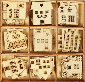 Набор деревян. эл. /кор. Домики (45эл/уп) (11-02717-L5)