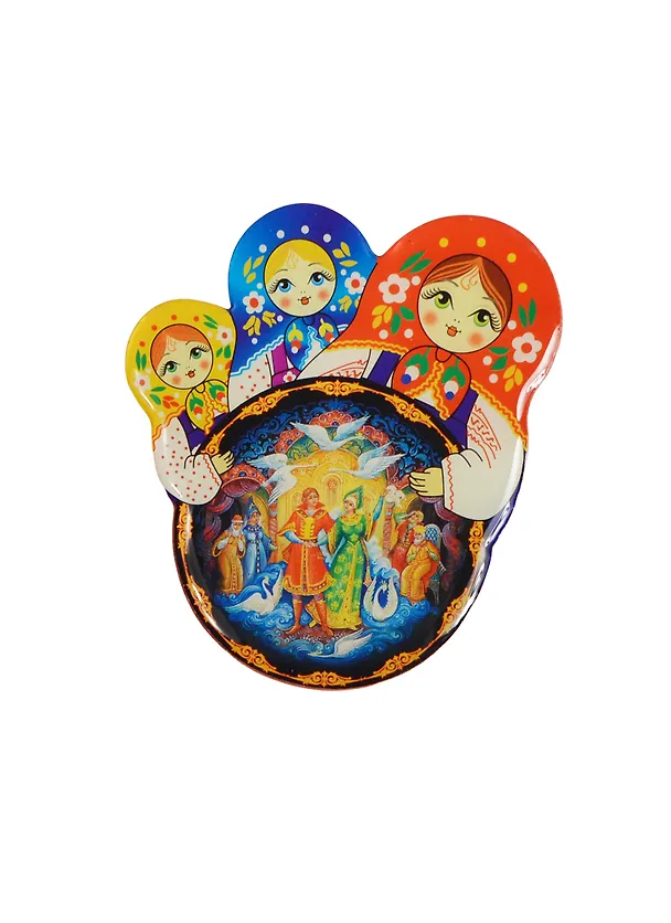 Магнит Матрешки Палех Царевна Лягушка (смола) (02-34-3KR-274) 2365496 — 1