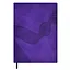 Ежедневник недат. А6+ 160л 126х174 "Софт-тач" фиолетовый, иск.кожа, мягкий переплет, блинт.тиснение, офсет, ляссе — 2995335 — 1