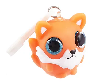 Брелок-мялка с глазами Лисичка (PU) (5см) (12-2799-202405-M12)