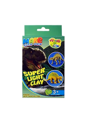 Набор для творчества Сделай динозавра (84759) (пластилин+инструменты+скелет динозавра) (3+) (коробка) 2389527