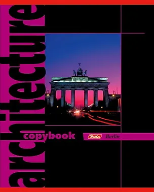 Тетрадь 96л кл. "Архитектура" выб. лак., ассорти, Hatber 218839