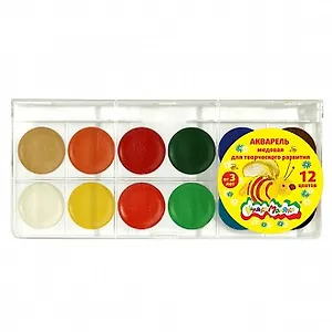 Краски акварельные "Каляка-Маляка", 12 цв