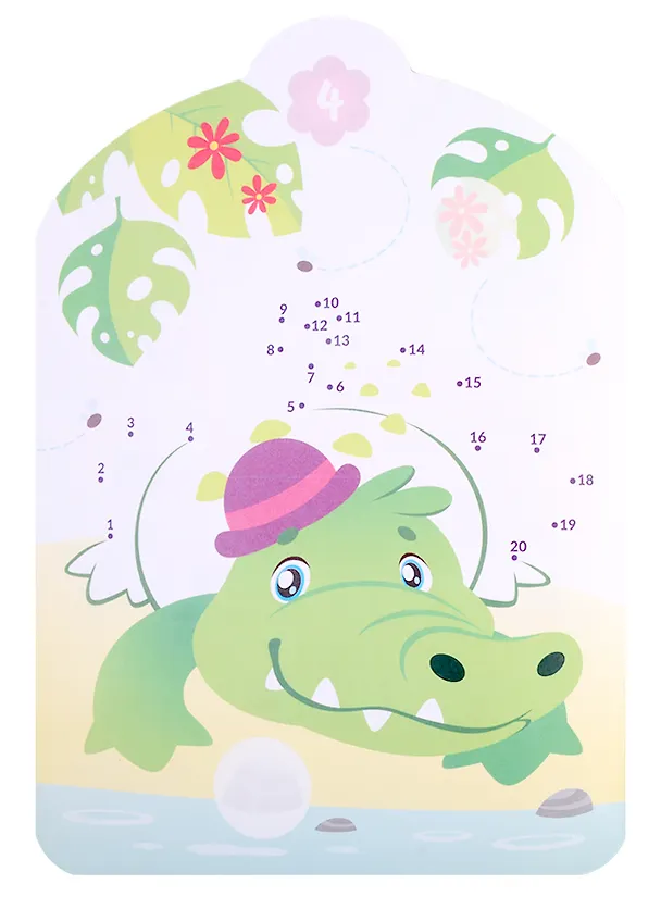 Книга Сказочный фламинго. Нарисуй по точкам от 1 до 20 () — 5