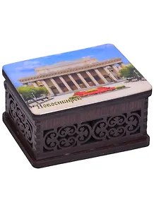 ГС Шкатулка малая резная с заливкой смола Новосибирск вид 3 (хдф) (95x65x52 мм)