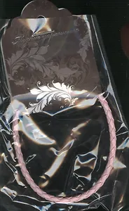 Шнурок плетеный розовый (568781) (64RZ-71564) (18см) (упаковка)