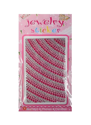 Набор д/творчества Стразы литые для телефона на картонке Jewelry sticker (1461-1/17) (розовые) 2424797