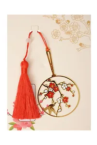 Закладка для книг с подвеской Цветы Сакуры (металл) (5х5см) (12-D3-8104-202510-STB-82)