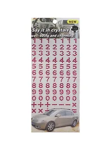 Набор д/творчества Стразы-цифры (1461-8B/7) (темно-розовые)