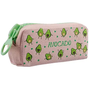 Пенал с большой молнией "Авокадо", 21.5 х 10.5 см