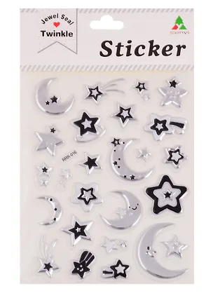 Наклейки PVC Звезды, микс 2688651