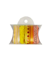 Набор тесьмы для скрапбукинга (RS48) (5шт х 0,9м) (желтый) (Рукоделие) (упаковка)
